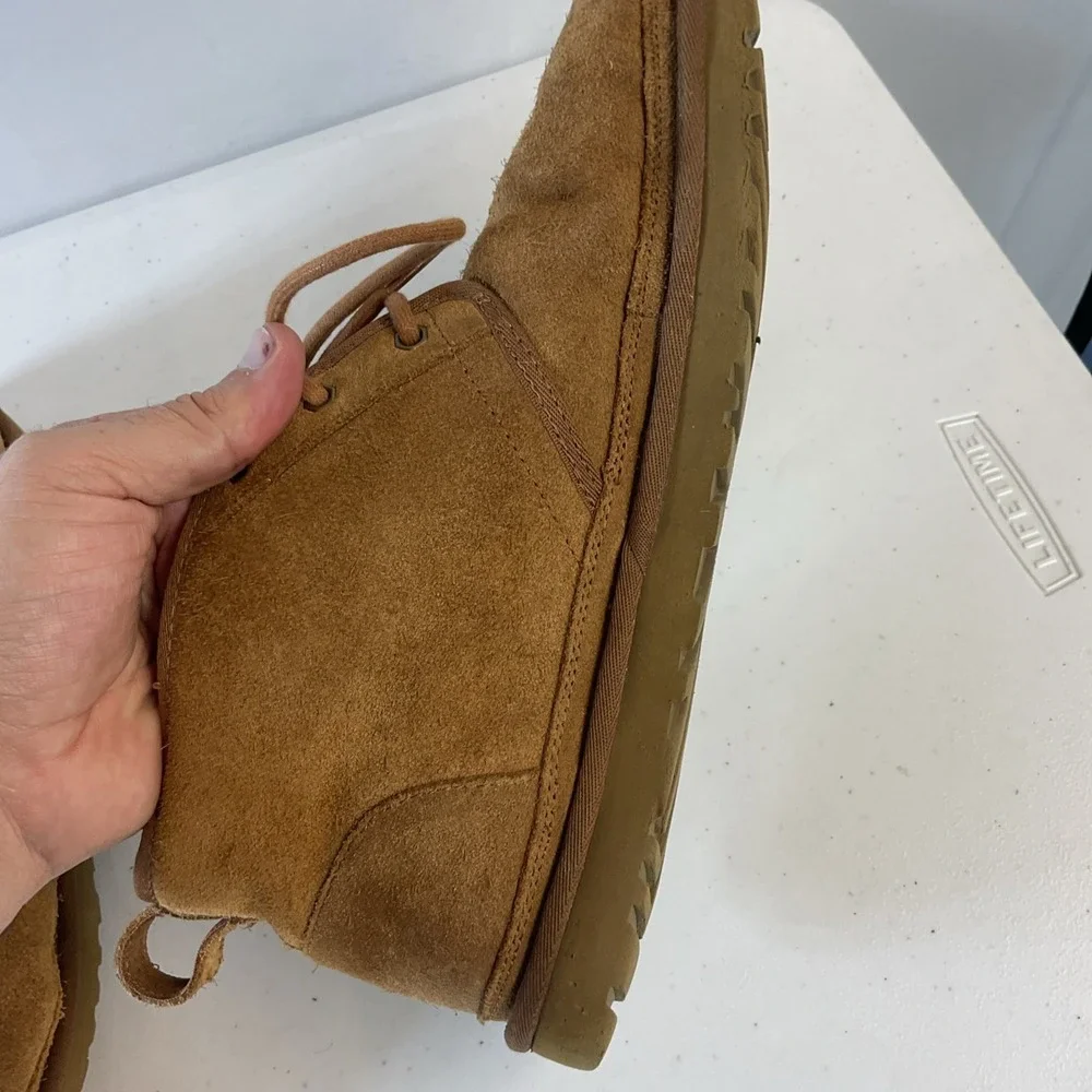UGG Neumel Suede Men's Boots Sherpa Lined Chestnut Sz 12 US EU 45 Casual
